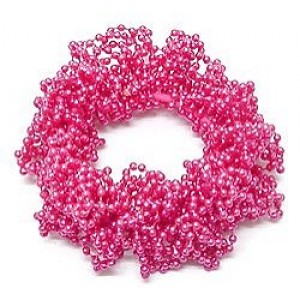 Scrunchy - 10-Dozen Plastic Beads Scrunchy - Assorted Colors - HS-PlasticBead